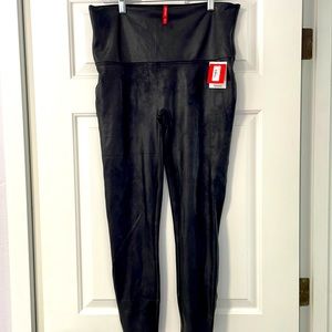 Spanx Faux Leather Leggings- Size 2X